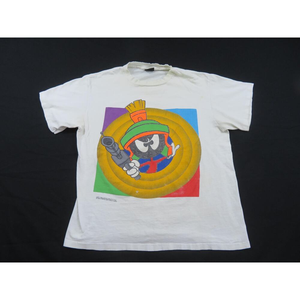 Marvin The Martian T-Shirt, Looney Tunes, Sz XL White 1990s